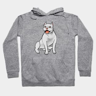 Dog - American Pitbull Terrier - White Cropped Hoodie